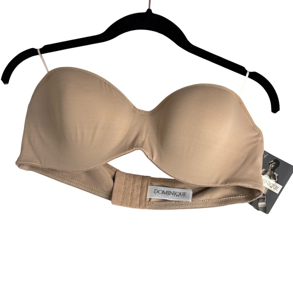 Dominique Strapless‎ Bra Womens 40B Nude Underwire Convertible 3541 New